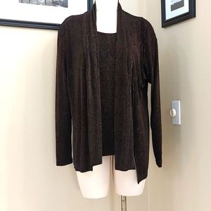2 piece Sweater Set in Brown